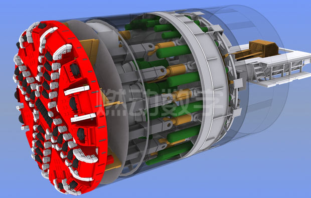 隧道盾構(gòu)機(jī)三維動畫制
